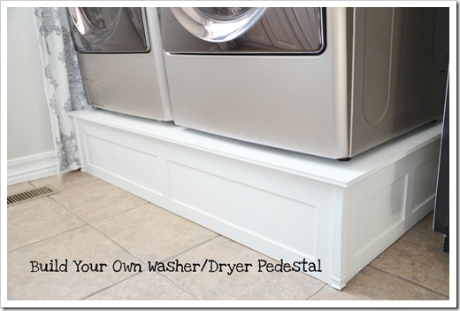 Laundry Washer Dryer Pedestal DIY 