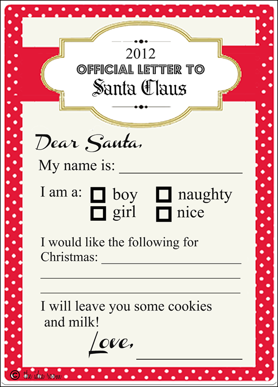 letter to santa claus
