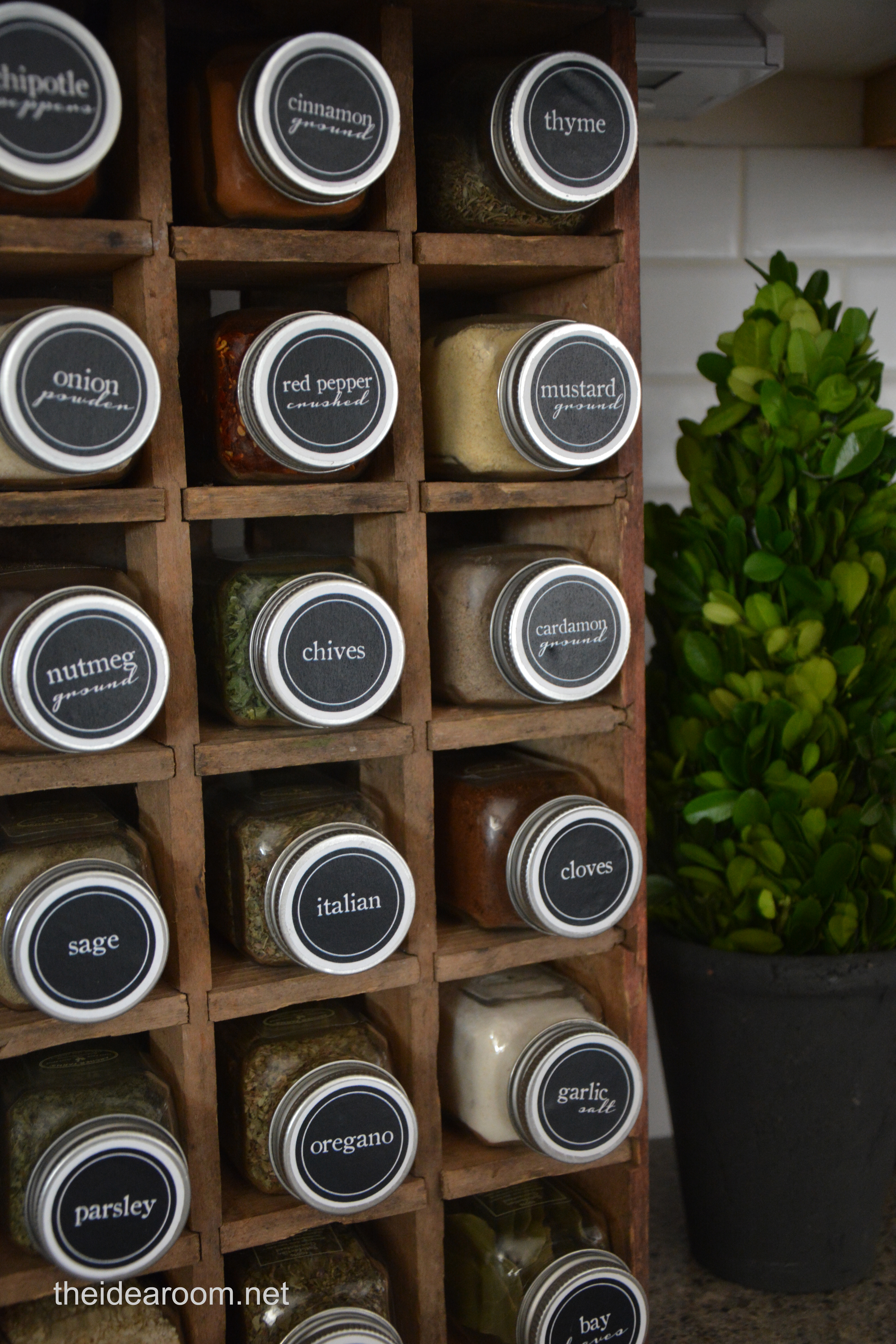 Spice Rack Labels and Spice Rack Organization