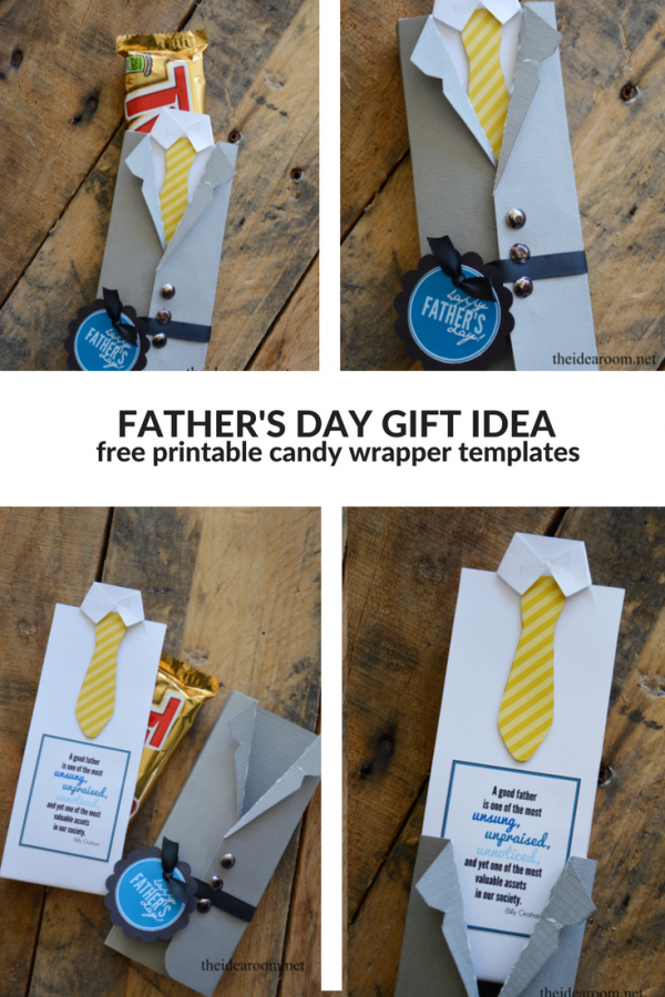 fathers day gift wrapper pin - The Idea Room