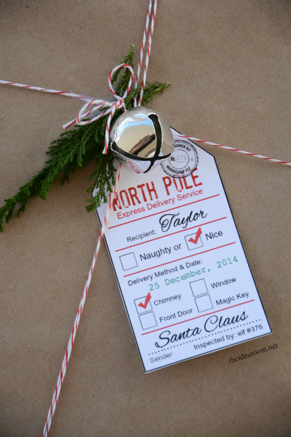 Personalized Christmas Wrapping Paper/north Pole Santa Gift Wrap