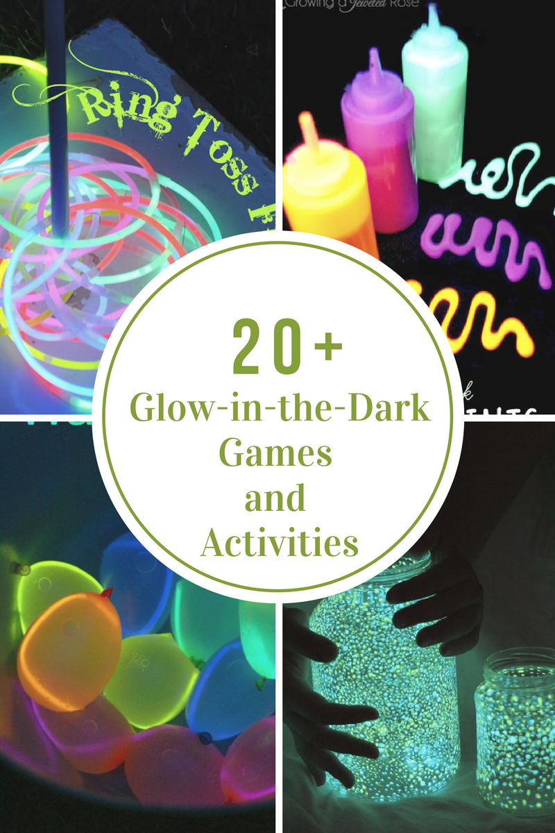 glow in the dark games activities and