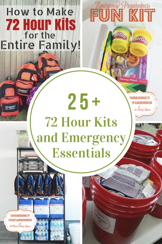 72 Hour Kits and Emergency Supplies The Idea Room