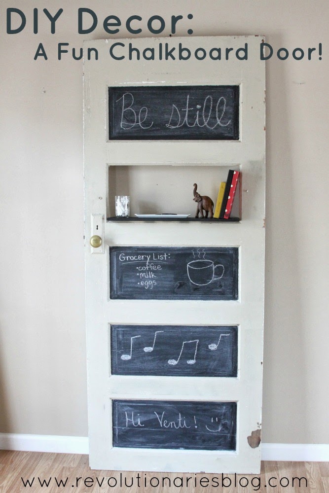 DIY Door Chalkboard Calendar - Liz Marie Blog