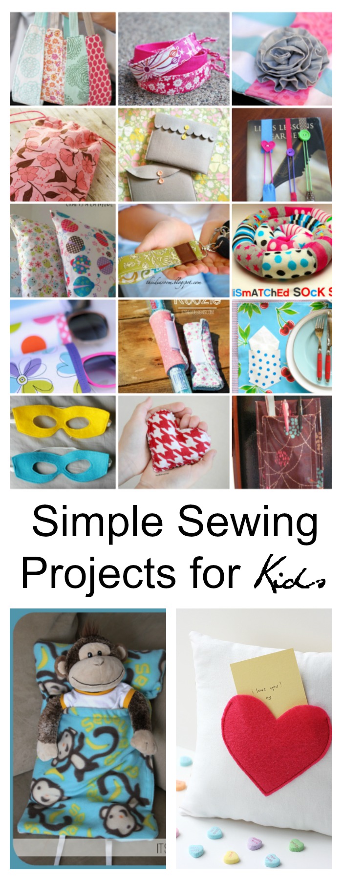 9 BEST and SIMPLEST Beginner's Sewing Projects (Kids) 