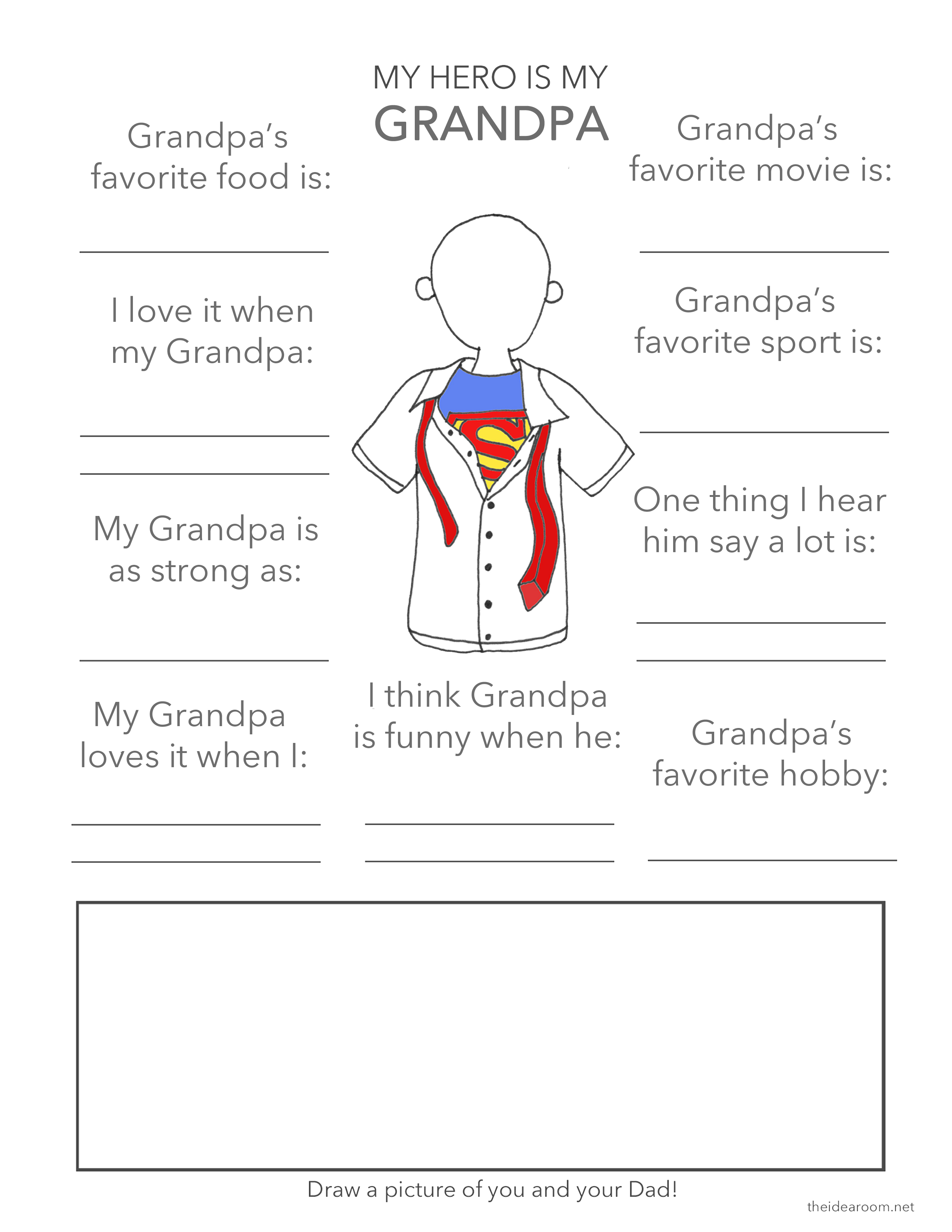 Download Free Father S Day Printable Fun Fact Sheet