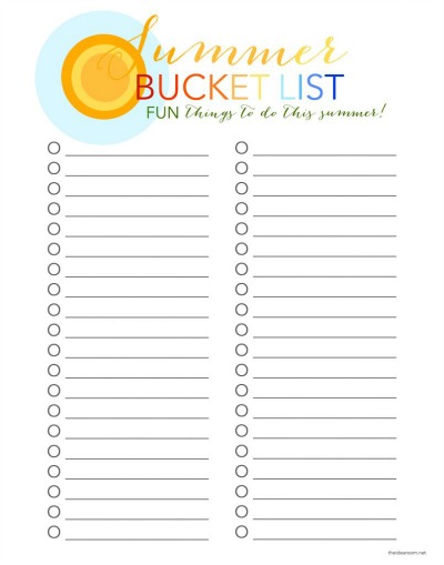 40 Fun Summer Things to Do - Summer Bucket List Activities