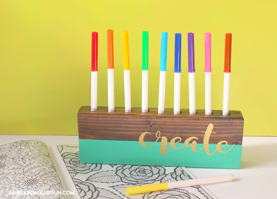 How To Make a Personalized DIY Crayon Holder - THE SWEETEST DIGS