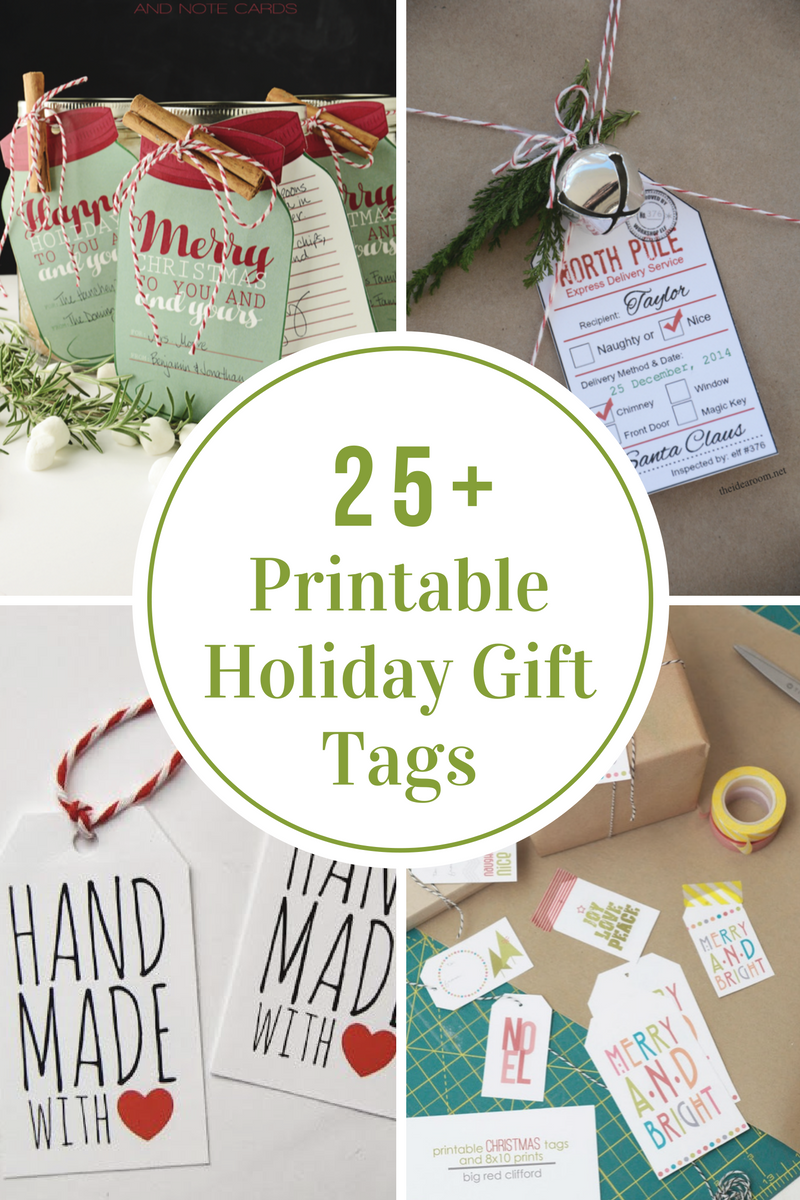 Printable Holiday Gift Tags The Idea Room