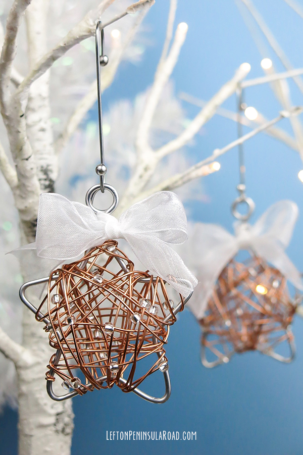 wire bead christmas ornaments
