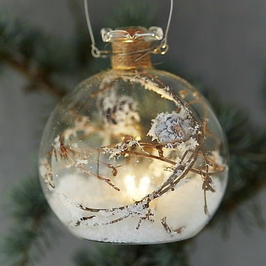 Fun Ways to Fill Clear Christmas Ornaments - Semigloss Design