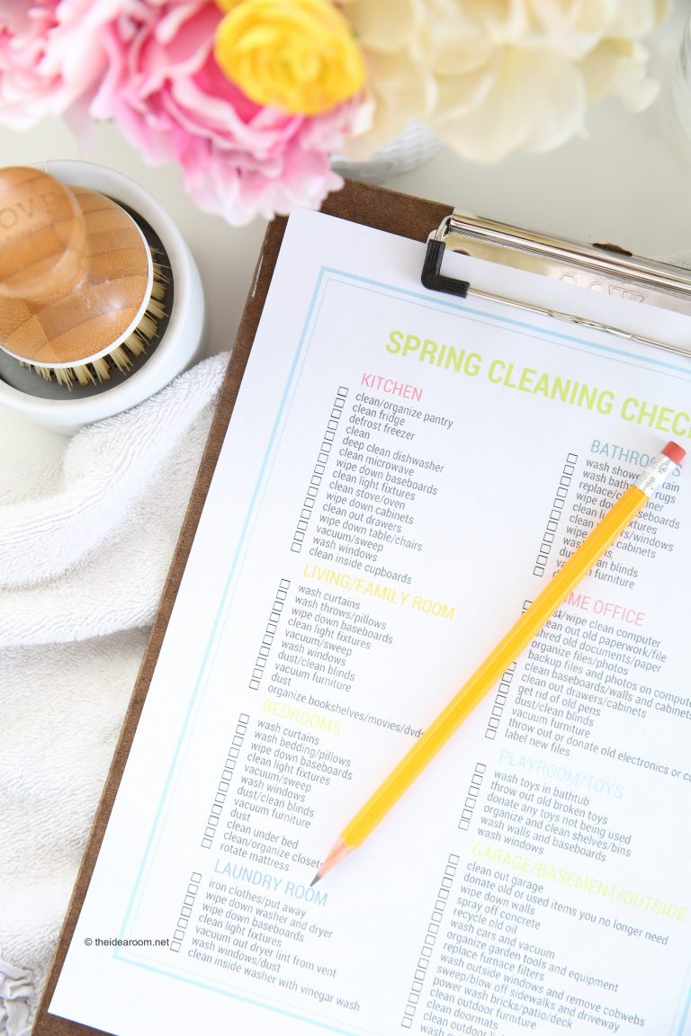 spring cleaning checklist pdf free