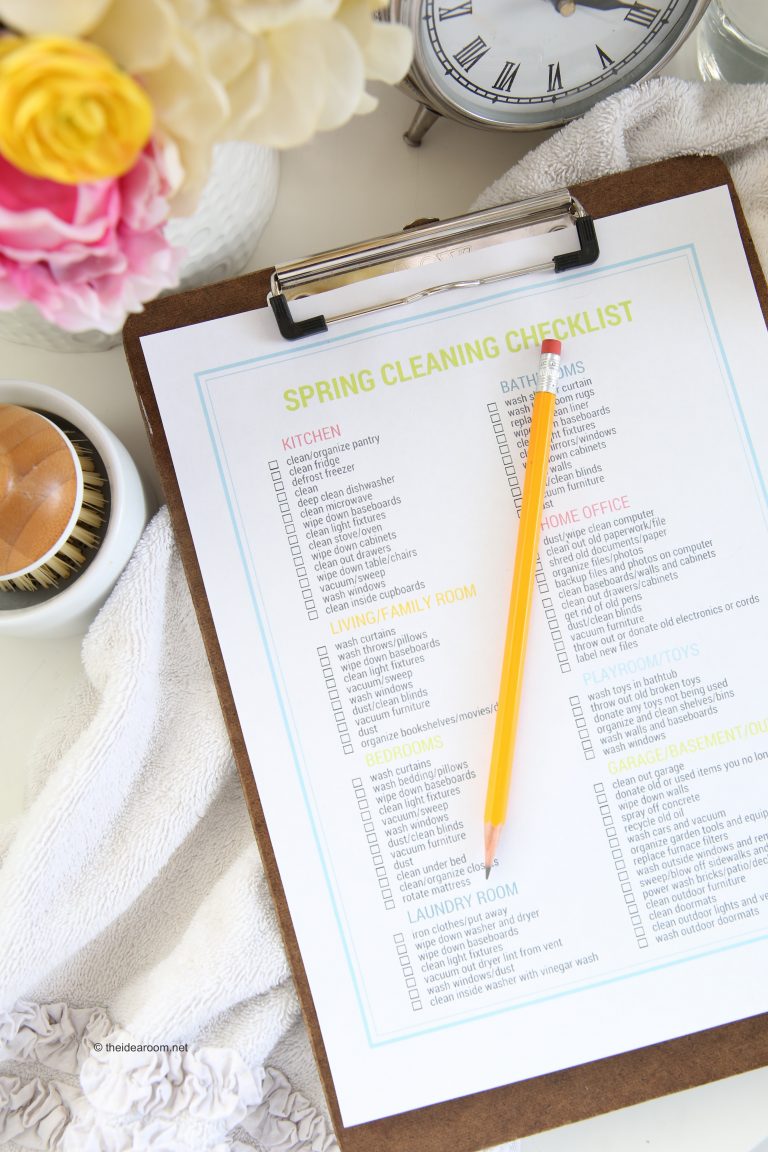 digital spring cleaning checklist