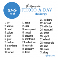 August Photo A Day Challenge - The Idea Room