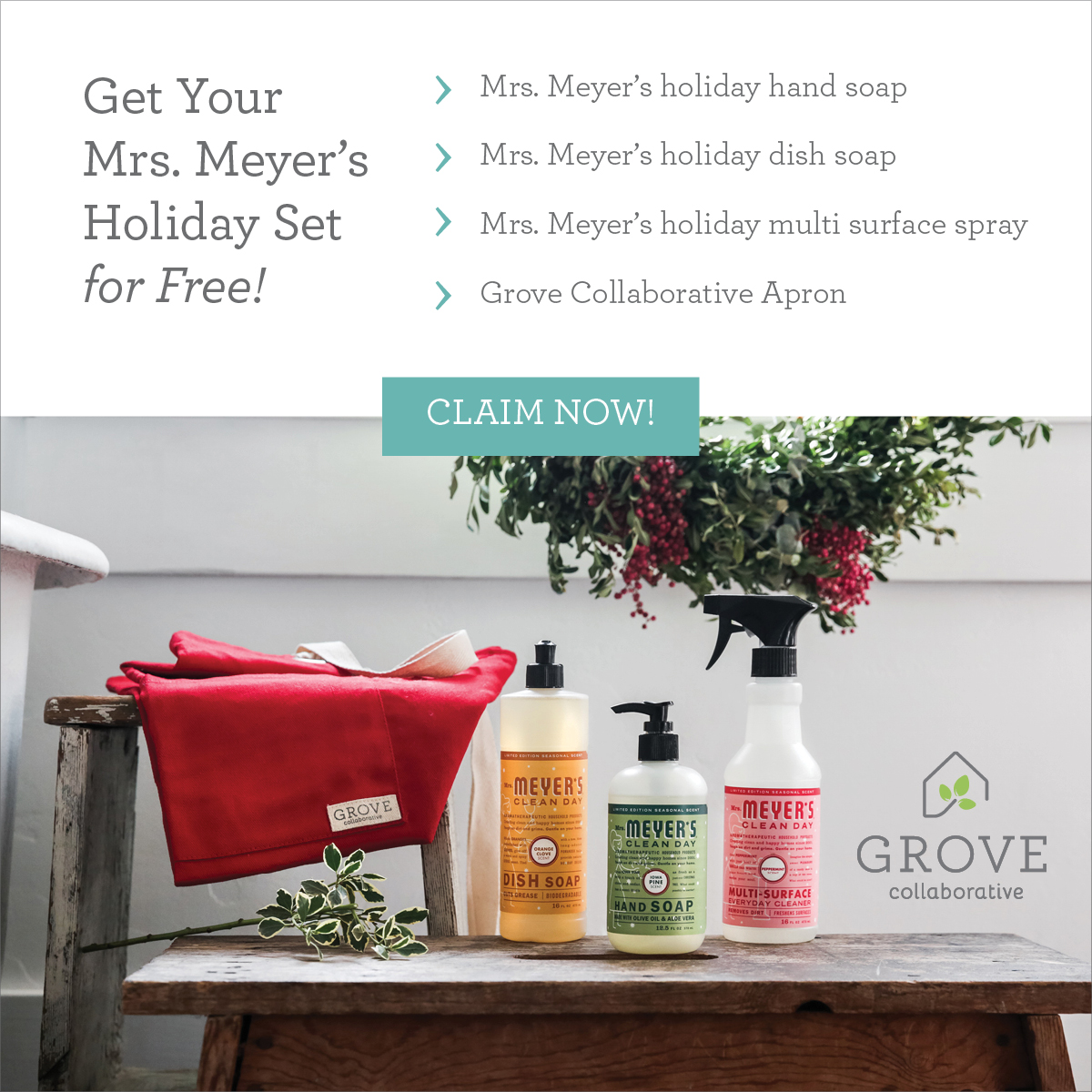 Grove Collaborative Free Gift  Don't Miss This Mrs. Meyer's Set!