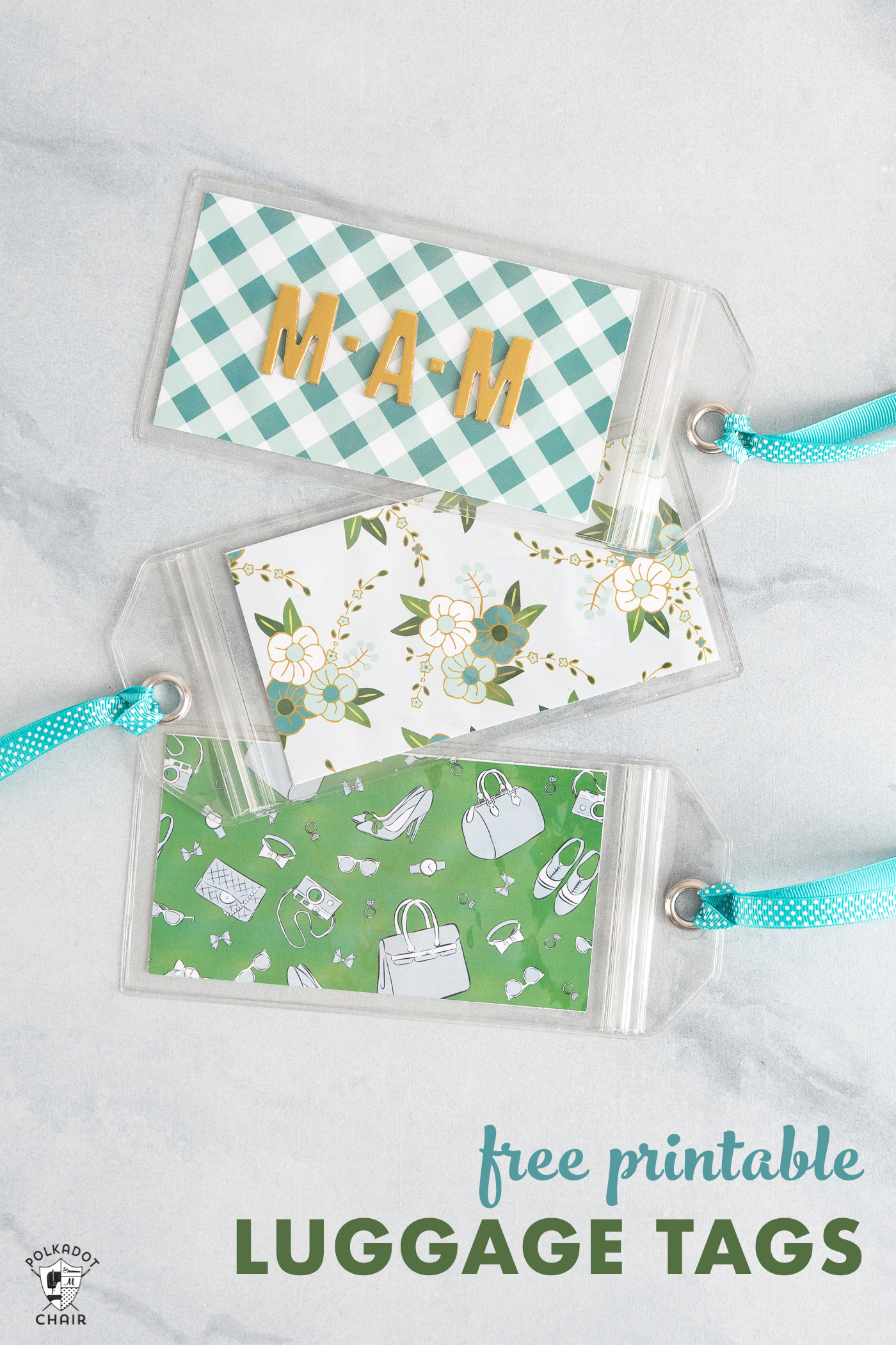 large fabric personalized luggage tags
