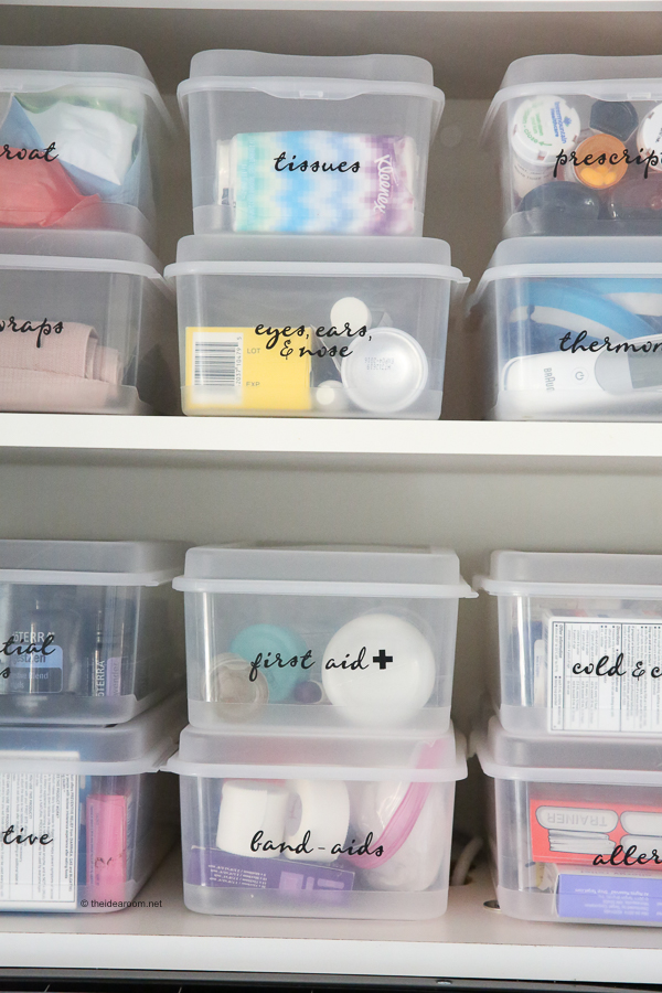 How I Organized the Medicine Cabinet