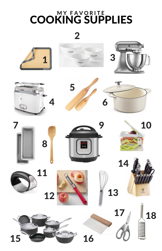 Complete Kitchen Supply List - Simple and Pretty Items for Everyday &  Entertaining